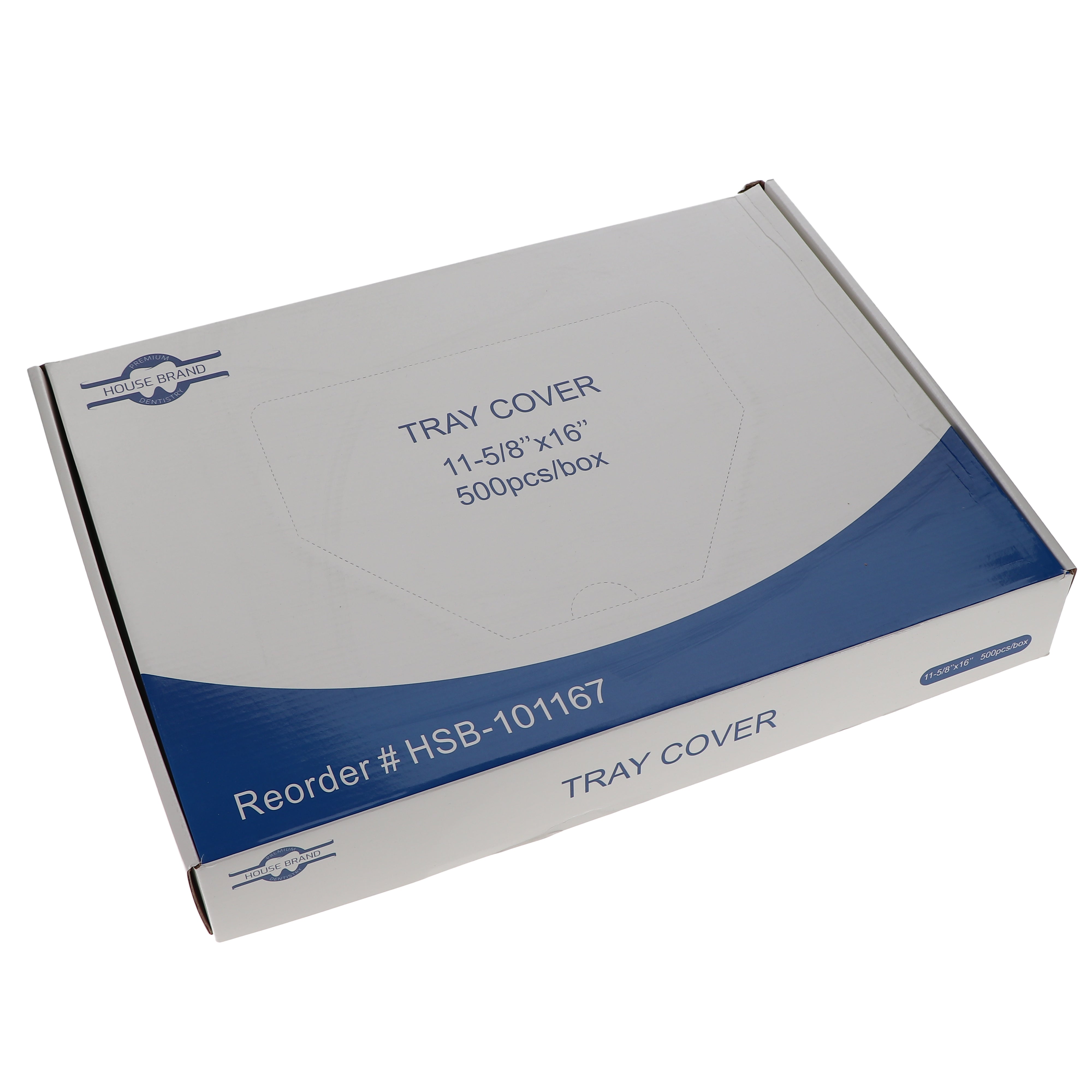 House Brand Dentistry 101167 HSB Dental Tray Cover Sleeves Poly 11.5/8 House Brand Dentistry 101167 HSB Dental Tray Cover Sleeves Poly 11.5/8